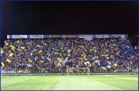 Parma-Catania 30-08-2009. BOYS PARMA 1977, foto ultras