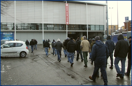 Parma-Inter 31-01-2010 (rinviata per neve). Commemorazione BOYS di Ernesto Ceresini. BOYS PARMA 1977, foto ultras