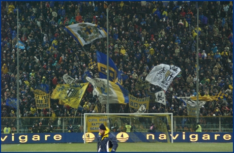 Parma-Inter 10-02-2010. BOYS PARMA 1977, foto ultras