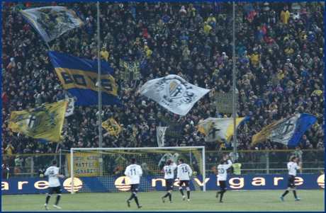 Parma-Inter 10-02-2010. BOYS PARMA 1977, foto ultras