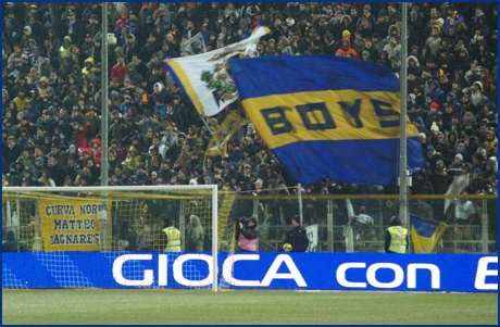 Parma-Inter 10-02-2010. BOYS PARMA 1977, foto ultras