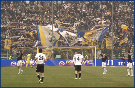 Parma-Lazio 14-02-2010. BOYS PARMA 1977, foto ultras