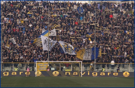 Parma-Lazio 14-02-2010. BOYS PARMA 1977, foto ultras