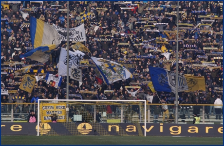 Parma-Lazio 14-02-2010. BOYS PARMA 1977, foto ultras