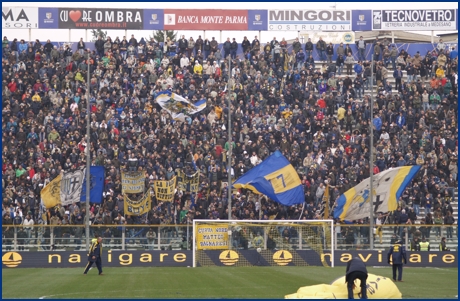 Parma-Napoli 29-11-2009. BOYS PARMA 1977, foto ultras