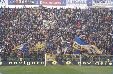 Parma-Napoli 29-11-2009. BOYS PARMA 1977, foto ultras