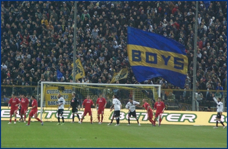 Parma-Napoli 29-11-2009. BOYS PARMA 1977, foto ultras