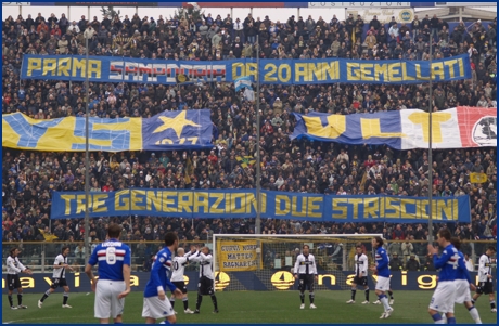 Parma-Sampdoria 28-02-2010. BOYS PARMA 1977, foto ultras