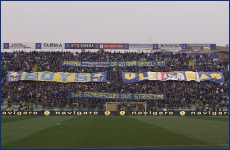 Parma-Sampdoria 28-02-2010. BOYS PARMA 1977, foto ultras