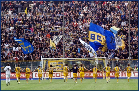 Parma-Siena 18-10-2009. BOYS PARMA 1977, foto ultras