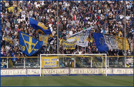 Parma-Siena 18-10-2009. BOYS PARMA 1977, foto ultras