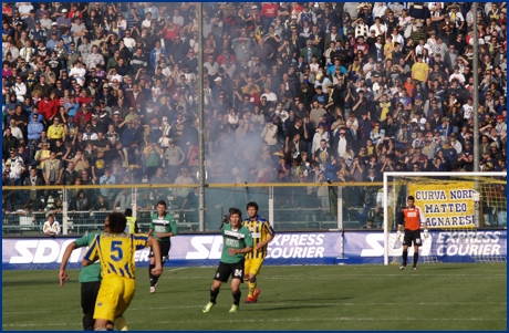 Parma-Siena 18-10-2009. BOYS PARMA 1977, foto ultras