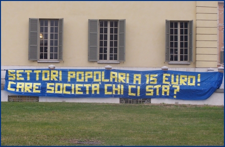 Parma-Udinese 17-01-2010. BOYS PARMA 1977, foto ultras