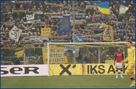 Parma-Udinese 17-01-2010. BOYS PARMA 1977, foto ultras