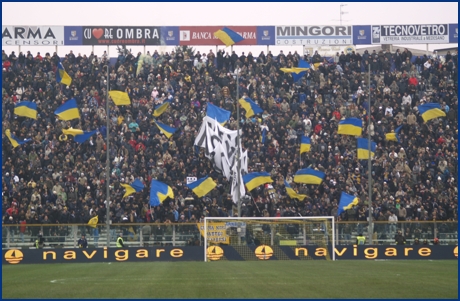 Parma-Udinese 17-01-2010. BOYS PARMA 1977, foto ultras