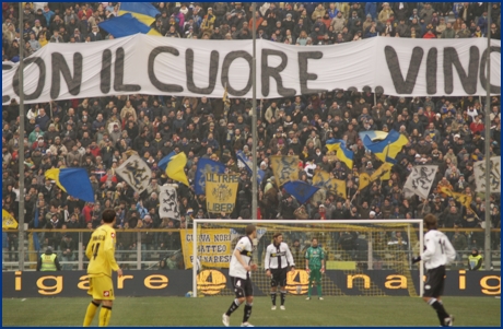 Parma-Udinese 17-01-2010. BOYS PARMA 1977, foto ultras