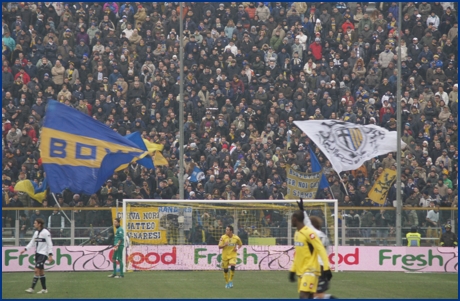 Parma-Udinese 17-01-2010. BOYS PARMA 1977, foto ultras