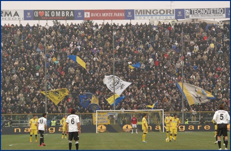 Parma-Udinese 17-01-2010. BOYS PARMA 1977, foto ultras