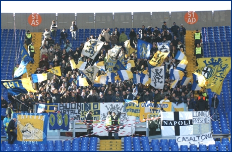 Roma-Parma 20-12-2009. BOYS PARMA 1977, foto ultras