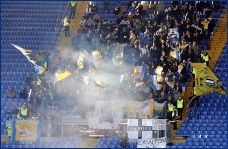 Roma-Parma 20-12-2009. BOYS PARMA 1977, foto ultras