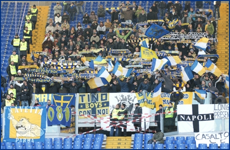 Roma-Parma 20-12-2009. BOYS PARMA 1977, foto ultras