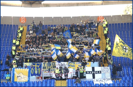 Roma-Parma 20-12-2009. BOYS PARMA 1977, foto ultras