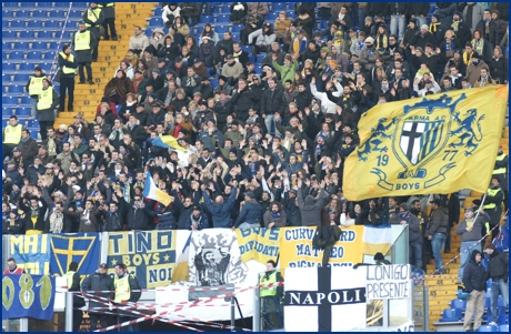 Roma-Parma 20-12-2009. BOYS PARMA 1977, foto ultras