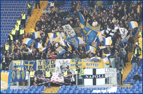 Roma-Parma 20-12-2009. BOYS PARMA 1977, foto ultras