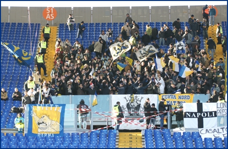 Roma-Parma 20-12-2009. BOYS PARMA 1977, foto ultras