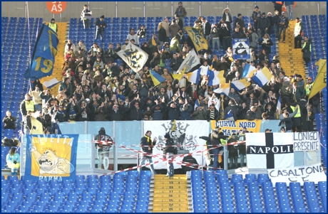 Roma-Parma 20-12-2009. BOYS PARMA 1977, foto ultras