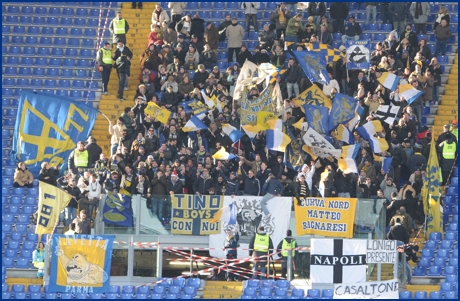 Roma-Parma 20-12-2009. BOYS PARMA 1977, foto ultras