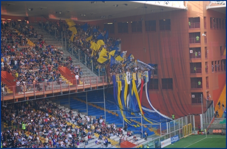 Sampdoria-Parma 04-10-2009. BOYS PARMA 1977, foto ultras