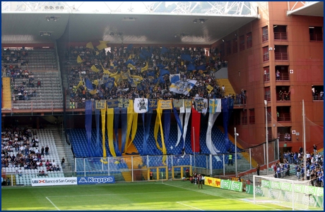 Sampdoria-Parma 04-10-2009. BOYS PARMA 1977, foto ultras