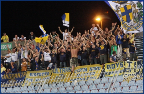 Udinese-Parma 23-08-2009. BOYS PARMA 1977, foto ultras