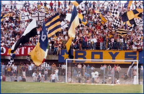 PARMA-Triestina 17-06-1979. Spareggio promozione in Serie B, Stadio Menti di Vicenza. BOYS PARMA 1977, foto Ultras