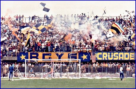 PARMA-Triestina 17-06-1979. Spareggio promozione in Serie B, Stadio Menti di Vicenza. BOYS PARMA 1977, foto Ultras