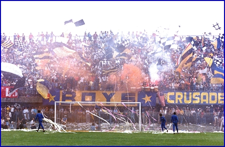 PARMA-Triestina 17-06-1979. Spareggio promozione in Serie B, Stadio Menti di Vicenza. BOYS PARMA 1977, foto Ultras