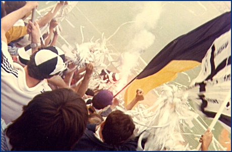 PARMA-Triestina 17-06-1979. Spareggio promozione in Serie B, Stadio Menti di Vicenza. BOYS PARMA 1977, foto Ultras