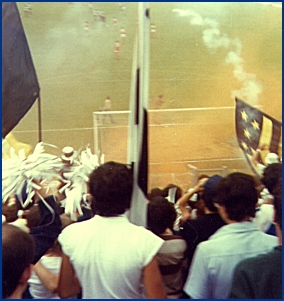 PARMA-Triestina 17-06-1979. Spareggio promozione in Serie B, Stadio Menti di Vicenza. BOYS PARMA 1977, foto Ultras