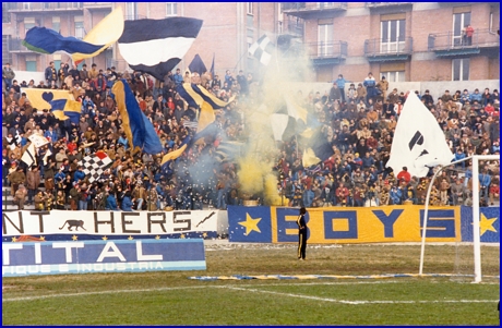 PARMA-Lecce 10-02-1980. BOYS PARMA 1977, foto Ultras