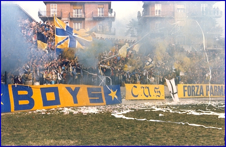 PARMA-Vicenza 02-03-1980. BOYS PARMA 1977, foto Ultras