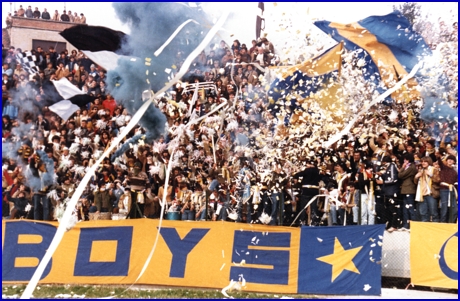 PARMA-Vicenza 02-03-1980. BOYS PARMA 1977, foto Ultras