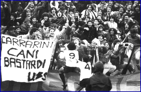 PARMA-Carrarese 17-10-1982. BOYS PARMA 1977, foto Ultras