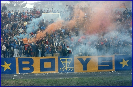 PARMA-Piacenza 05-12-1982. BOYS PARMA 1977, foto Ultras