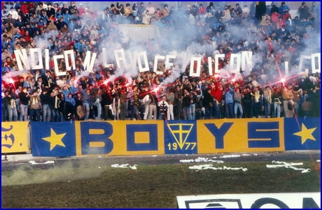 PARMA-Triestina 19-12-1982. BOYS PARMA 1977, foto Ultras