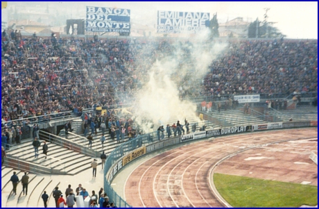 Bologna-PARMA 18-03-1984. BOYS PARMA 1977, foto Ultras