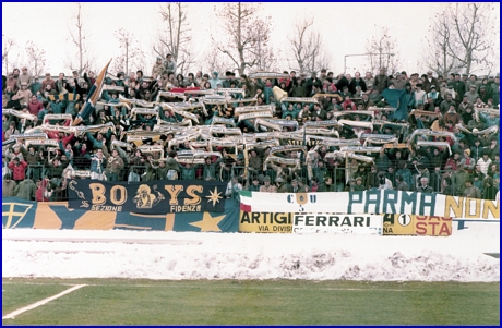 Modena-PARMA 04-03-1984. BOYS PARMA 1977, foto Ultras