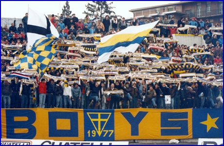 PARMA-Brescia 01-04-1984. BOYS PARMA 1977, foto Ultras