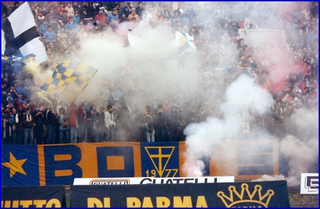 PARMA-Brescia 01-04-1984. BOYS PARMA 1977, foto Ultras