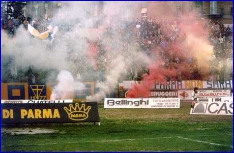 PARMA-Brescia 01-04-1984. BOYS PARMA 1977, foto Ultras